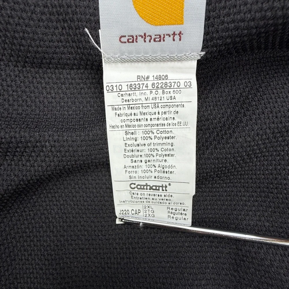 Carhartt Active Hunting Jacket Thermal Lined Mens 2XL J220 CAP Camo NWT NOS